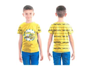 Preview: Jersey Panel Wimmelbuch Baustelle (57 cm)